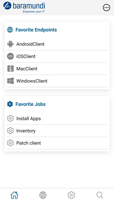 Emulate iPhone app baramundi Management Center using MyAndroid