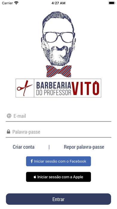 Emulate iPhone app Barbearia do Professor Vitó using MyAndroid Emulate iPhone app Barbearia do Professor Vitó using MyAndroid