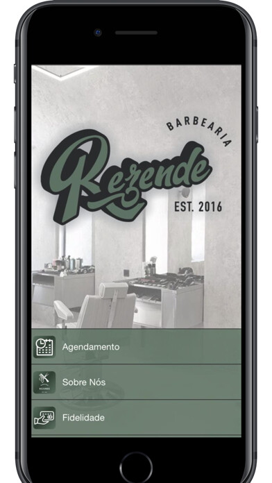 Emulate iPhone app Barbearia Rezende using MyAndroid
