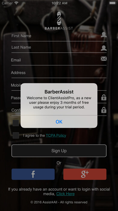 Emulate iPhone app BarberAssist using MyAndroid Emulate iPhone app BarberAssist using MyAndroid