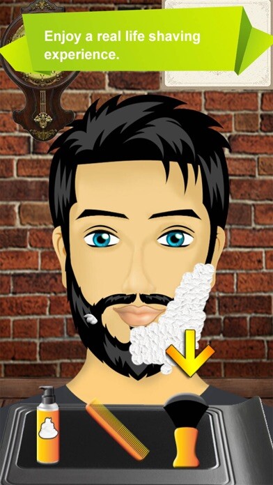 Emulate iPhone app Barber shop Crazy Beard Salon using MyAndroid Emulate iPhone app Barber shop Crazy Beard Salon using MyAndroid