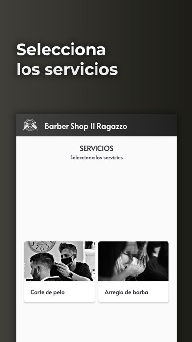 Emulate iPhone app Barber Shop Il Ragazzo using MyAndroid