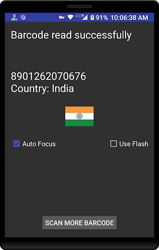 Run android online APK Barcode Origin Country Scanner from MyAndroid or emulate Barcode Origin Country Scanner using MyAndroid