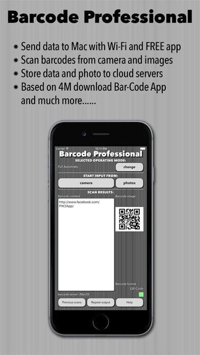 Emulate iPhone app Barcode Professional using MyAndroid Emulate iPhone app Barcode Professional using MyAndroid