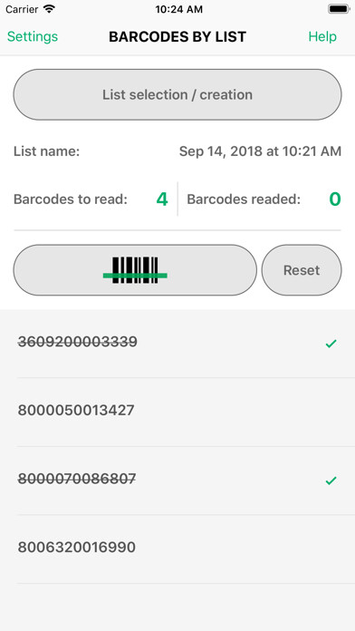 Emulate iPhone app Barcodes by list using MyAndroid Emulate iPhone app Barcodes by list using MyAndroid