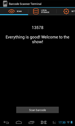 Emulate Android APK Barcode Scanner Terminal Limit