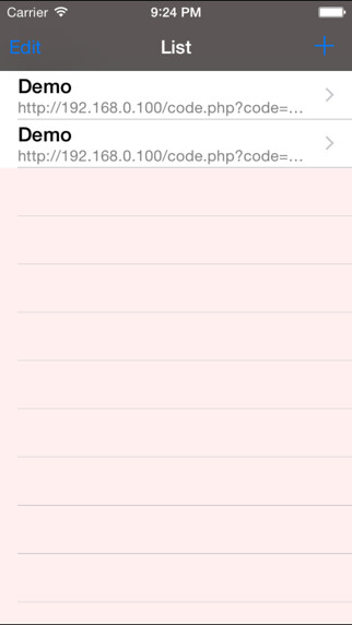 Emulate iPhone app Bar Code Sender using MyAndroid