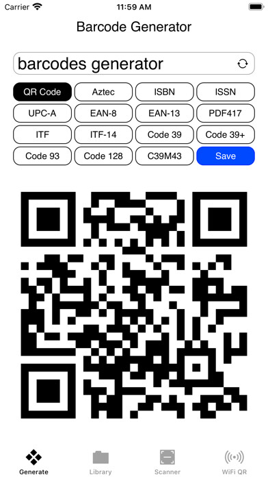 Emulate iPhone app Barcodes Generator Unlimited using MyAndroid Emulate iPhone app Barcodes Generator Unlimited using MyAndroid