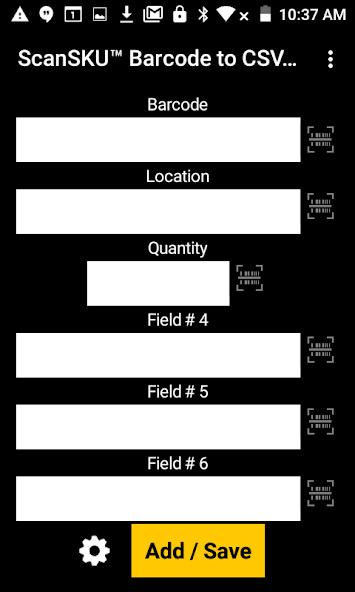 Run android online APK Barcode to CSV Spreadsheet from MyAndroid or emulate Barcode to CSV Spreadsheet using MyAndroid