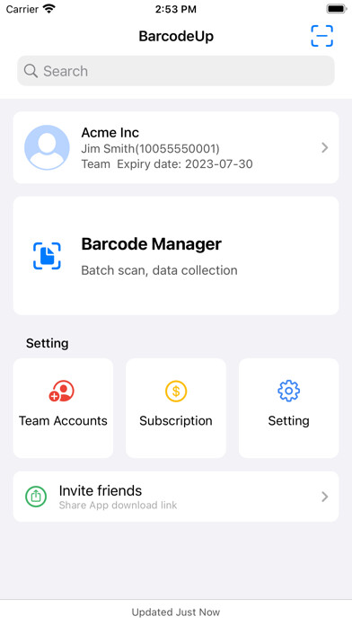 Emulate iPhone app BarcodeUp - Scan,Track,Cloud using MyAndroid Emulate iPhone app BarcodeUp - Scan,Track,Cloud using MyAndroid
