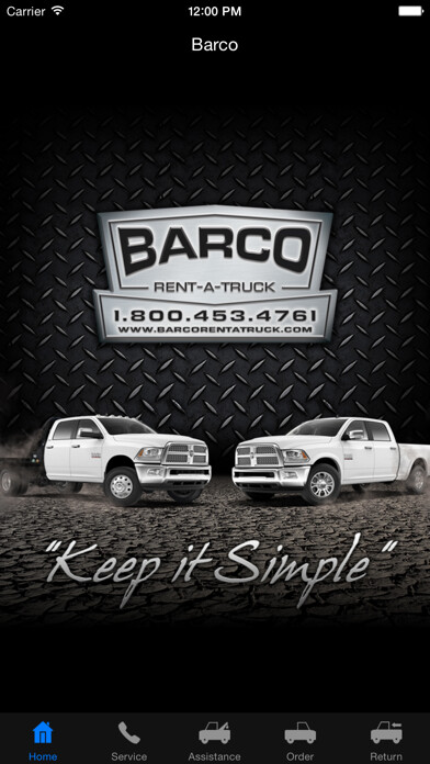 Emulate iPhone app Barco Rent-A-Truck using MyAndroid Emulate iPhone app Barco Rent-A-Truck using MyAndroid