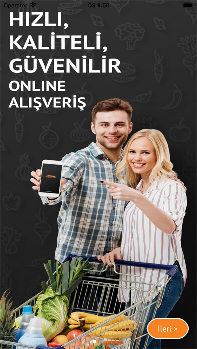 Emulate iPhone app Barış Gross Market using MyAndroid