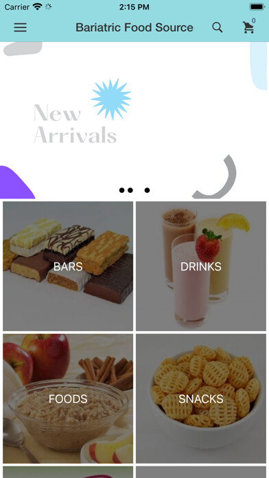 Emulate iPhone app Bariatric Food Source using MyAndroid