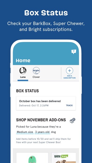Emulate iPhone app BARK - BarkBox, Super Chewer using MyAndroid
