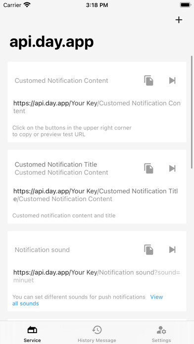 Emulate iPhone app Bark - Customed Notifications using MyAndroid
