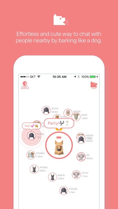 Emulate iPhone app Bark - Effortless and Cute Way to Chat using MyAndroid