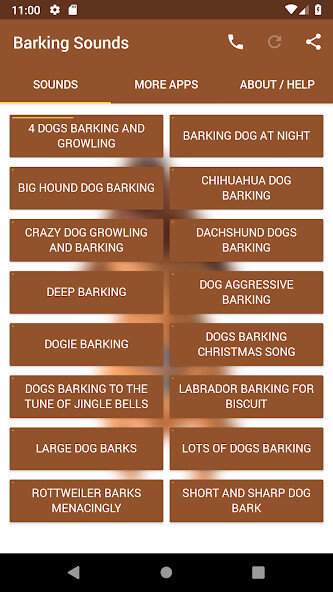 Emulate Android APK Barking Sounds