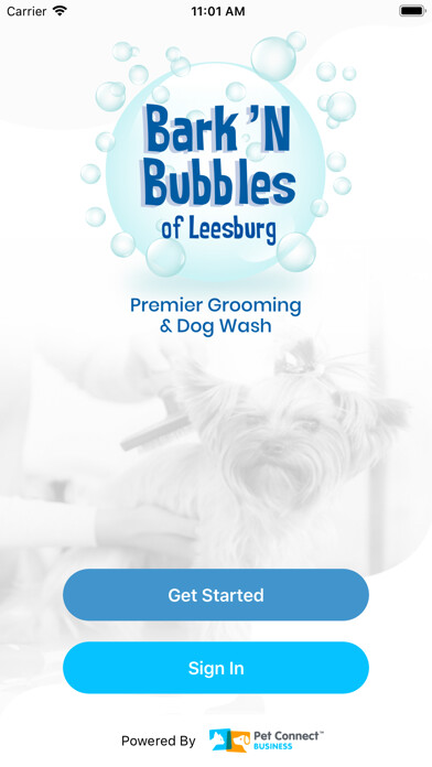 Emulate iPhone app Bark N Bubbles Leesburg using MyAndroid