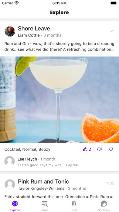 Emulate iPhone app BarMaster - Cocktail Recipes using MyAndroid Emulate iPhone app BarMaster - Cocktail Recipes using MyAndroid