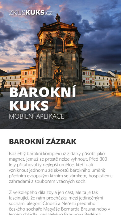 Emulate iPhone app Barokní Kuks using MyAndroid Emulate iPhone app Barokní Kuks using MyAndroid