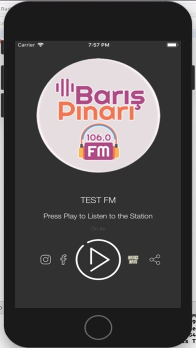 Emulate iPhone app Barışpınarı FM using MyAndroid Emulate iPhone app Barışpınarı FM using MyAndroid