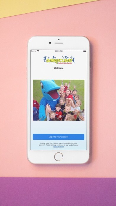 Emulate iPhone app Barracudas Activity Day Camps using MyAndroid
