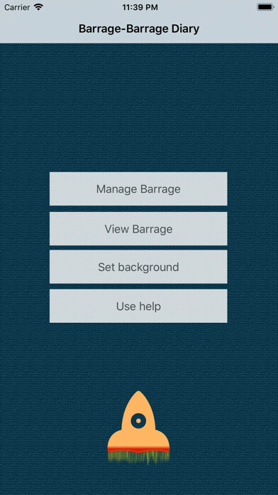 Emulate iPhone app Barrage-Barrage Diary using MyAndroid Emulate iPhone app Barrage-Barrage Diary using MyAndroid