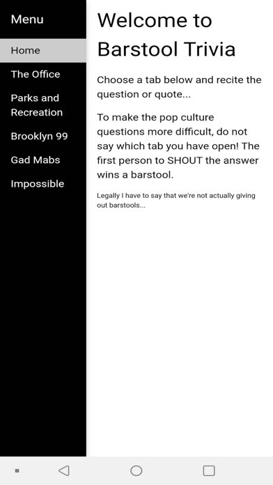 Emulate iPhone app Barstool Trivia using MyAndroid Emulate iPhone app Barstool Trivia using MyAndroid
