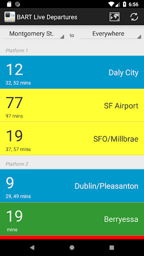 Run android online APK BART App from MyAndroid or emulate BART App using MyAndroid Run android online APK BART App from MyAndroid or emulate BART App using MyAndroid
