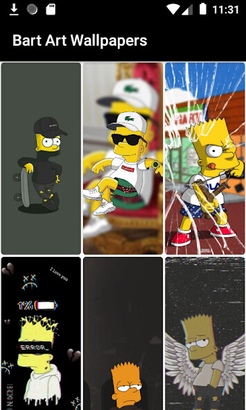 Run android online APK Bart Art Wallpaper 4K  HD from MyAndroid or emulate Bart Art Wallpaper 4K  HD using MyAndroid