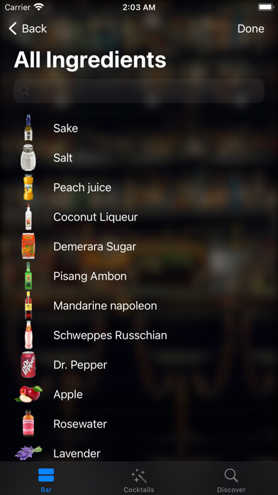 Emulate iPhone app Bartendr - Discover Cocktails using MyAndroid Emulate iPhone app Bartendr - Discover Cocktails using MyAndroid