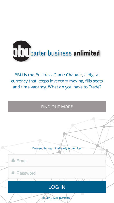 Emulate iPhone app Barter Business Unlimited using MyAndroid