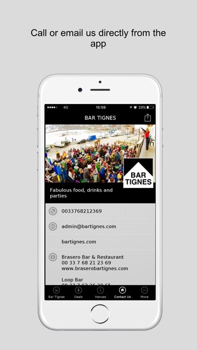 Emulate iPhone app BAR TIGNES using MyAndroid Emulate iPhone app BAR TIGNES using MyAndroid