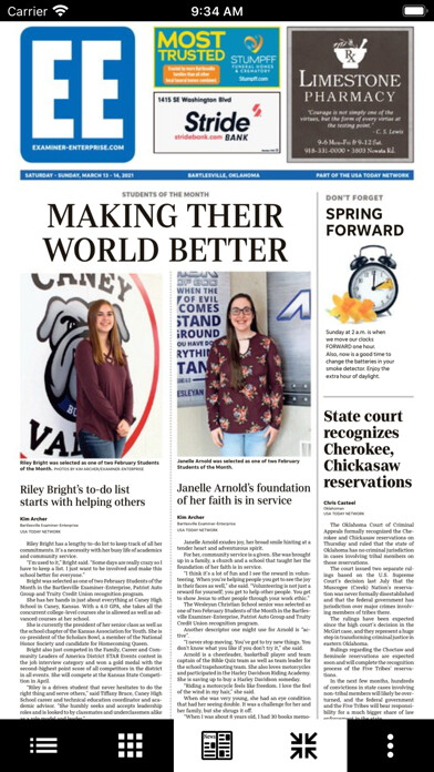 Emulate iPhone app Bartlesville Examiner eEdition using MyAndroid Emulate iPhone app Bartlesville Examiner eEdition using MyAndroid