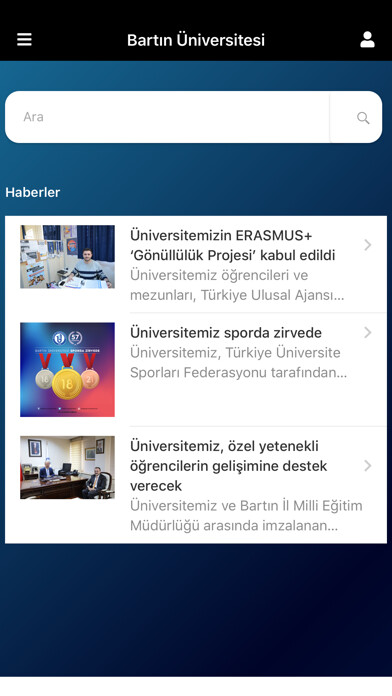Emulate iPhone app Bartın Üniversitesi using MyAndroid Emulate iPhone app Bartın Üniversitesi using MyAndroid