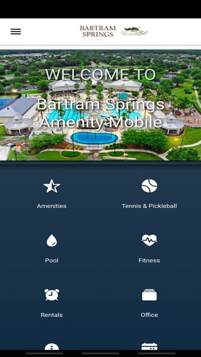 Emulate iPhone app Bartram Springs Mobile using MyAndroid