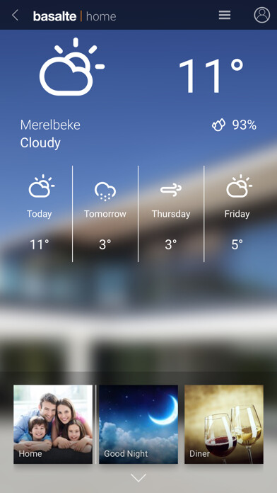 Emulate iPhone app Basalte Home using MyAndroid