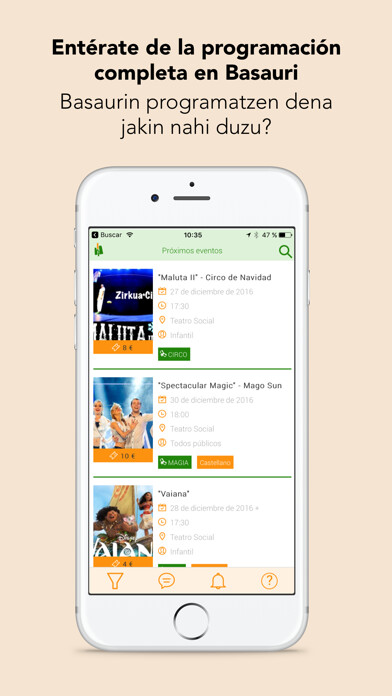Emulate iPhone app BasauriBizia using MyAndroid
