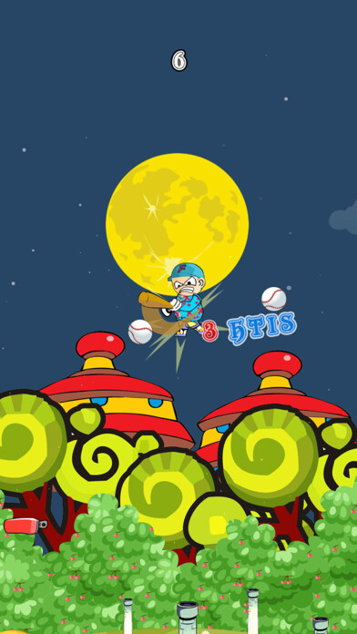 Emulate iPhone app Baseball Boy Jump Free - A challenge game using MyAndroid