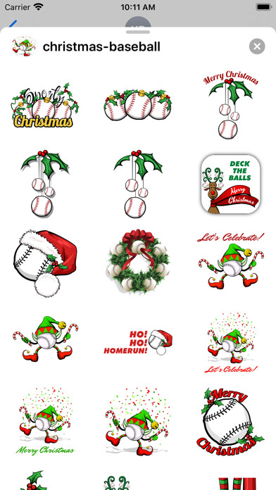 Emulate iPhone app Baseball Holidays using MyAndroid