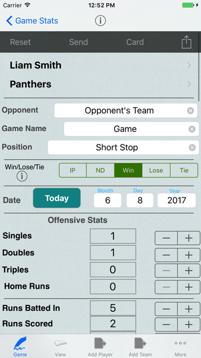 Emulate iPhone app Baseball Player Stats Tracker using MyAndroid Emulate iPhone app Baseball Player Stats Tracker using MyAndroid