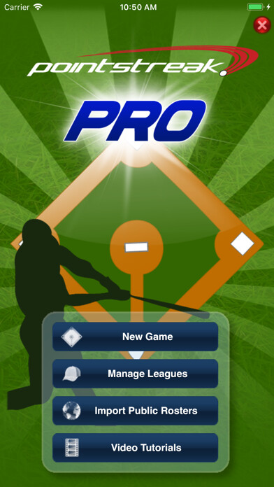 Emulate iPhone app Baseball Pro Scorekeeping using MyAndroid