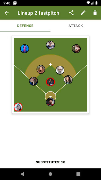 Run android online APK Baseball Softball Lineups from MyAndroid or emulate Baseball Softball Lineups using MyAndroid