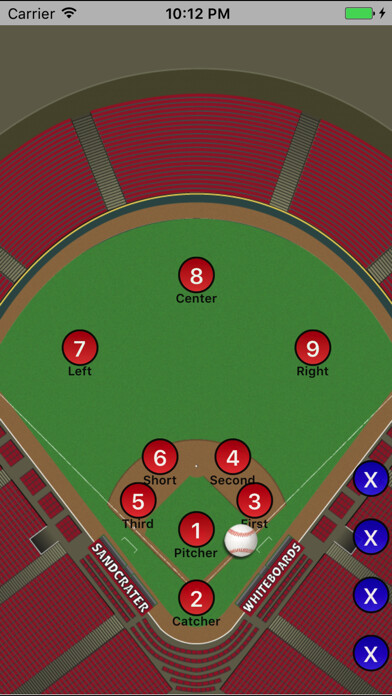 Emulate iPhone app Baseball WhiteBoard using MyAndroid