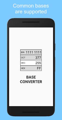 Run android online APK Base Converter (BIN, OCT, DEC, HEX) from MyAndroid or emulate Base Converter (BIN, OCT, DEC, HEX) using MyAndroid