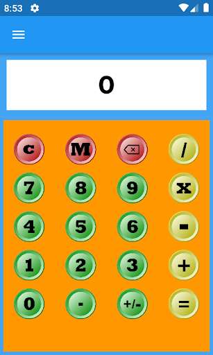 Run android online APK Basic Calculator - Orange from MyAndroid or emulate Basic Calculator - Orange using MyAndroid