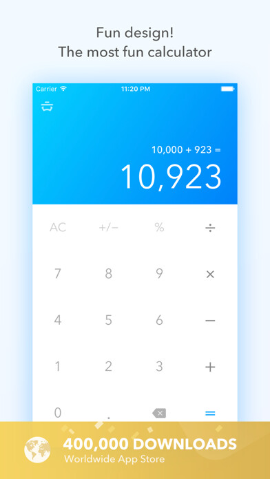 Emulate iPhone app Basic Calculator Pro using MyAndroid