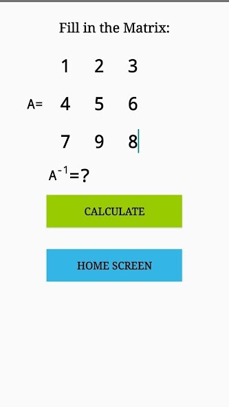 Run android online APK Basic Inverse Matrix from MyAndroid or emulate Basic Inverse Matrix using MyAndroid