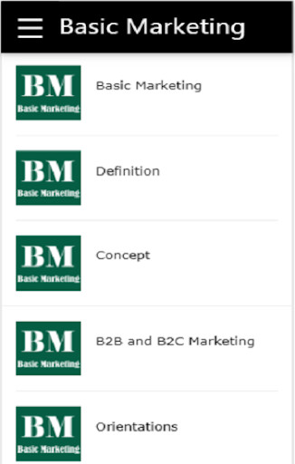 Run android online APK Basic Marketing App from MyAndroid or emulate Basic Marketing App using MyAndroid