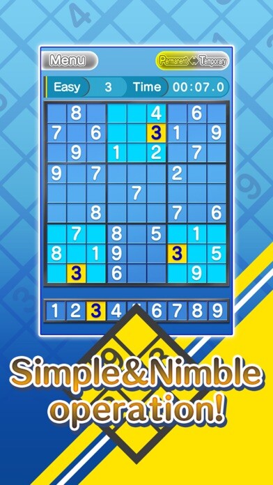 Emulate iPhone app Basic NumberPlace Blue using MyAndroid Emulate iPhone app Basic NumberPlace Blue using MyAndroid